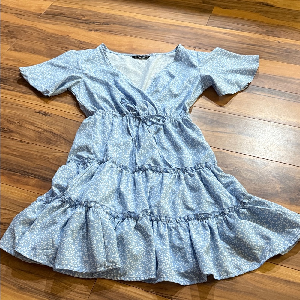 Blue Floral Dress